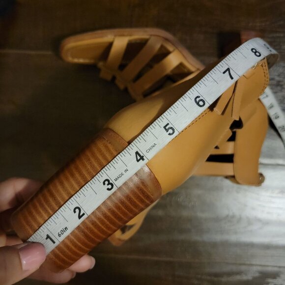 NEW Sofft Stratford Cage Sandals Womens 11 Gladiator Boho Brown Y2K Peep toe - Picture 9 of 10